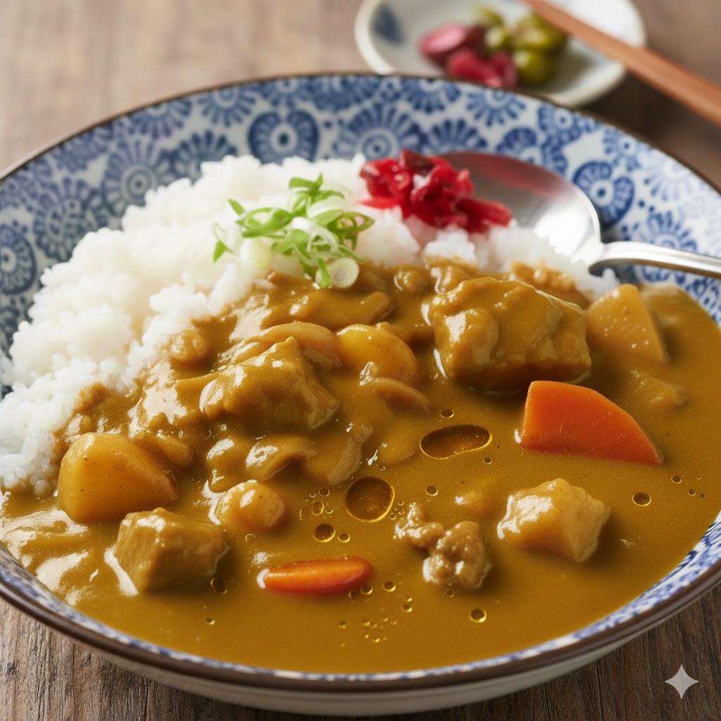 Japanese style curry with rice